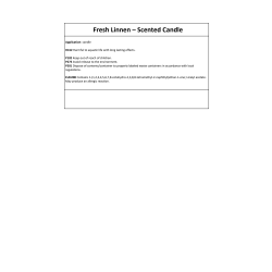 Meraki Doftljus, Fresh linen, stor