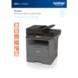 Brother MFC-L5700DN Svartvit AiO-laserskrivare