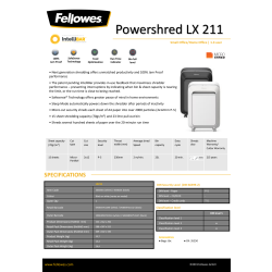 Fellowes Powershred LX 211 mikromakulator, sort