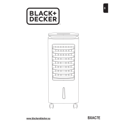 BLACK+DECKER luftkylare LED-display, 65W, vit