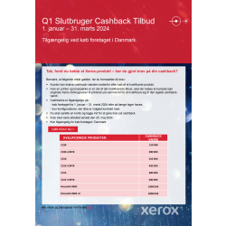Xerox Cashback Q1 2024