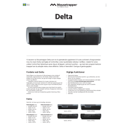 Mousetrapper Delta Extended Mouse, svart