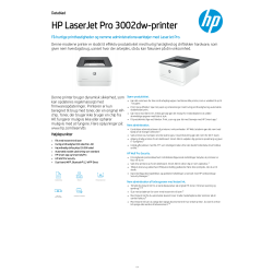 HP LaserJet Pro 3002dw S/V laserskrivare