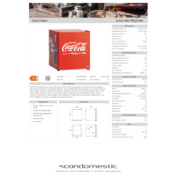 Scandomestic FiftyCube Coca-Cola Minikylskåp