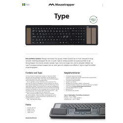 Mousetrapper Type tangentbord | Nordiskt | Svart