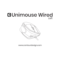 Contour Unimouse, vänster hand, trådbunden