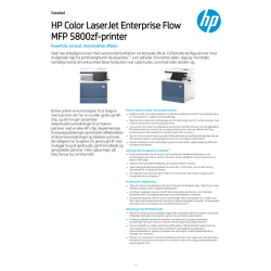 HP LaserJet MFP 5800zf multifunktionsskrivare