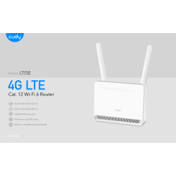 CUDY 4G Router LT15E Cat 12 AX3000 Gigabit