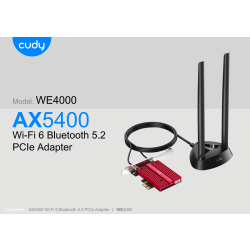CUDY Adapter PCI-E WE4000 AX5400 WiFi 6E