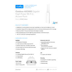 CUDY Access Point AP3000 Outdoor, WF6 Ax3000