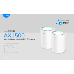 CUDY Mesh Solution M1500 WF6, AX1500 (3-pack)