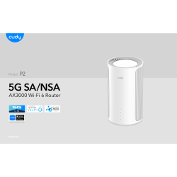 CUDY 5G Router P2 REL 15/WF6, AX3000