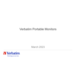 Verbatim 17.3'' Pekskärm Full HD, 1080p