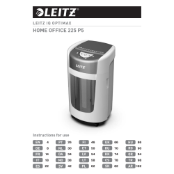 Leitz Dokumentförstörare t.hemmakontor P5 15L, Vit