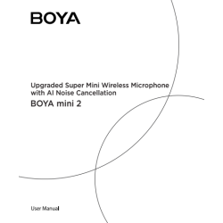 BOYA 2x Mini mikrofon, trådlös, AI, USB-C, 2,4GHz