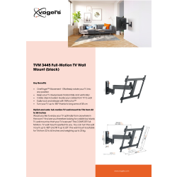 Vogel*s TV-väggfäste, svart - full motion