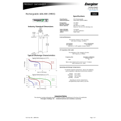 Energizer Rechargeable Extreme AAA-batteri, 4 st.