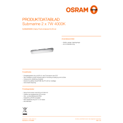 Osram 2x LED-armatur, Submarine - 7W, 4000K