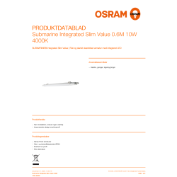 Osram LED-armatur, Submarine Integrated Slim Value