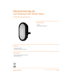 Osram LED-vägglampa, svart - 6W, 4000K