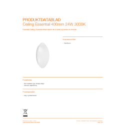 Osram LED-taklampa, 24W, 3000K