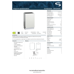 Scandomestic Tvättmaskin - DWI1042WC, Vit