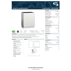 Scandomestic Tvättmaskin, Integrerad - DWI1642WB