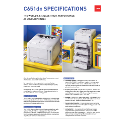 OKI Laserskrivare - C651dn, Färg, SFP