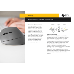 BakkerElkhuizen Ergonomisk vänsterhänt mus