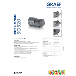 Graef Knivslipare, Grå - SG520EU