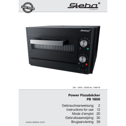 Steba Power Pizzaugn svart - 1800W
