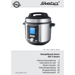 Steba Elektrisk tryckkokare, 0,1-0,8 bar, 6 L