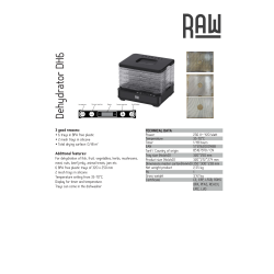 RAW Dehydrator, 6 hyllor