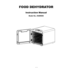 RAW Dehydrator, 8 hyllor