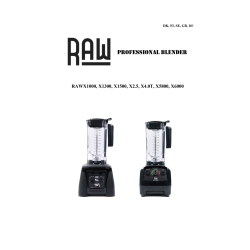 RAW X 1300 Blender Black 1.8HP 1.2L 1300W
