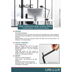 Bordslampa Unilux Magic Svart