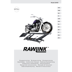 Rawlink Motorcykellyft 450 kg | L.2060xB.550 mm