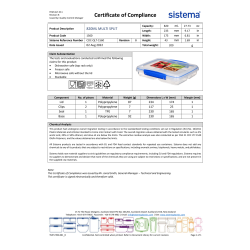 Sistema Multi Split matlåda, 820ml