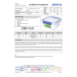 Sistema Klip It+ Square matlåda, 1,15 L