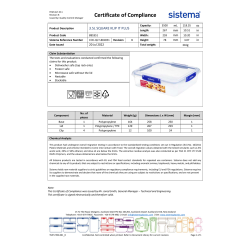 Sistema Klip It+ Square matlåda, 3,5 L