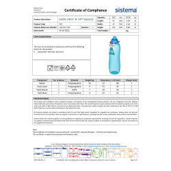 Sistema Squezze vattenflaska, 620 ml, rosa