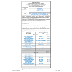 Declaration of Compliance 