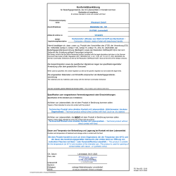 Declaration of Compliance 