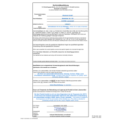 Declaration of Compliance 