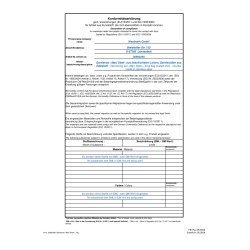 Declaration of Compliance 