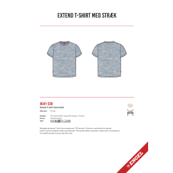 Engel Extend T-Shirt med Stretch, Grå, strl. XL
