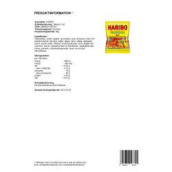 Haribo Fruktnappar, godispåse, 80g