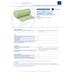 Datablad för livsmedel