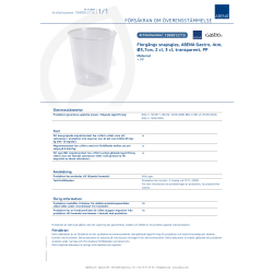 Shotglas, PP, Klar, 2 cl, 20 st