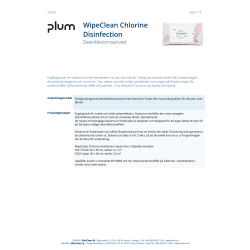 WipeClean Chlorine Disinfection Small 10 torkdukar